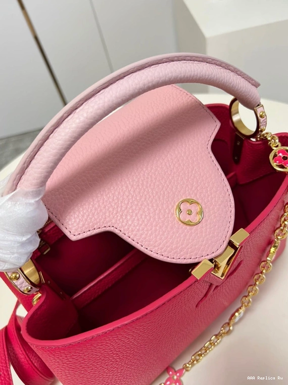 AAA Pruses Bags LOUIS CAPUCINES VUITTON MM 0815